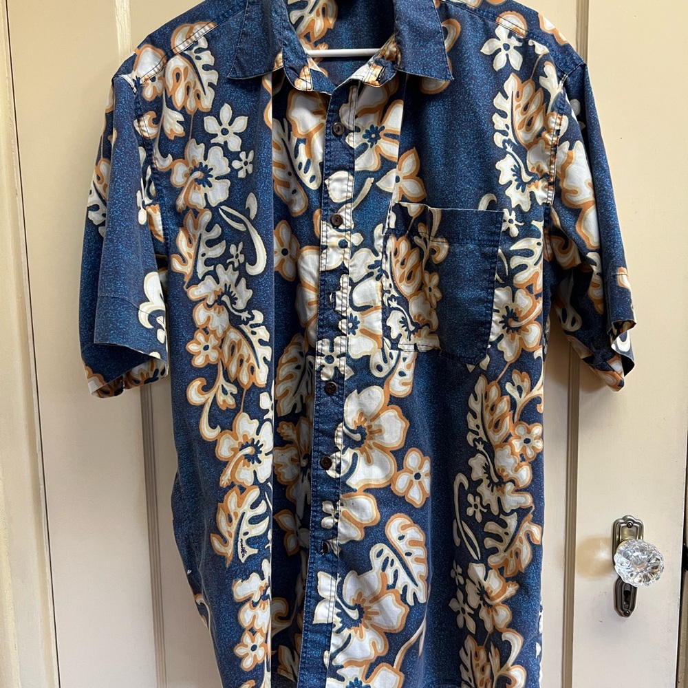 Capsicum L Hawaiian Shirt Blue Hibuscus
